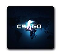 Gaming Mouse Pad Counter Strike : Global Offensive en néoprène, antidérapant, Csgo 25,4 x 22,9 cm Eau 18 Tapis de souris