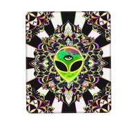 Gaming Mousepad, Arc-en-Ciel Splash Espace Alien Troisième Œil Tapis De Souris Confort Gamer Mouse Pad Moderne Mousepad pour Souris Bureau 25X30Cm