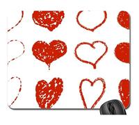 Gaming Mousepad, Coeur Ensemble Bijoux Concept Vacances Symbole Amour Tapis De Souris Gamer Antidérapante Gamer Mouse Pad Stable Tapis De Gaming pour Jeux Ordinateur Professionnels 25X30Cm