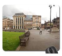 Gaming Mousepad, Glasgow George Square Panorama Ecosse Royaume-Uni Ville Mouse Pad Antidérapante Mousepad Optimisé Souris De Bureau pour Ordinateur Jeux Souris 25X30Cm