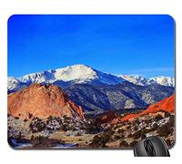 Gaming Mousepad, Jardin De Montagne De Pikes Peak du Parc des Dieux Mousepad Antidérapante Tapis Souris Stable Souris De Bureau pour Pc Souris Jeux 25X30Cm