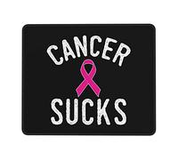 Gaming Mousepad, Le Cancer, C'est Nul Tapis De Souris Gaming Base en Caoutchouc Mouse Pad Stable Tapis De Souris D'Ordinateur pour Ordinateur Joueurs Professionnels 25X30Cm
