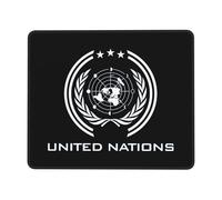 Gaming Mousepad, Les Nations Unies Gamer Mouse Pad Moderne Tapis De Souris De Jeu Antidérapante Mouse Pad pour Souris Joueurs Professionnels 25X30Cm