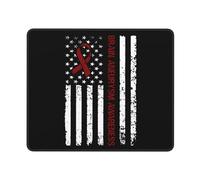 Gaming Mousepad, Sensibilisation Aux Anévrismes Cérébraux avec Le Drapeau des États-Unis Tapis De Souris Résistant À Usure Tapis De Souris De Jeu Durable Tapis Souris pour Joueurs 25X30Cm