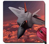 Gaming Mousepad, Un Chasseur F22 De Sunset Fire À Une Altitude Supérieure À La Couche Nuageuse Tapis De Gaming Résistant À Usure Tapis De Souris Antidérapante Tapis De Souris Gamer 25X30Cm