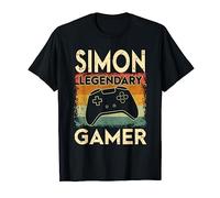Gaming Personnalisé Nom Simon Legendary Gamer T-Shirt