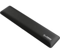 Gaming Repose-poignets rembourré (Full Size, épaisseur 25 mm) - Bords cousus anti-effilochement, surface en tissu lisse, base anti-dérapante, fermeté moyenne, 440 x 100 x 25 mm - Noir