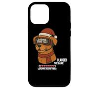Gaming Santa Loading Xmas Vibes - Chien Noël Gamer Amusant Coque pour iPhone 12 Mini