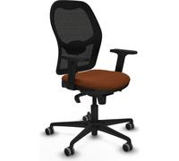 Piqueras y Crespo Chaise de bureau respirante 8 heures 120 kg Bras 2D Mécanisme synchrone 5 positions sans tête Soutien lombaire 1D Dossier fixe Couleur bois Roues