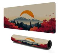 Gaming Tapis de Souris 800x300, Mousepad Arbre Rouge, Portable Mouse Pad à Bords Cousus, Antidérapant Tapis Caoutchouc, Tapis Déco Bureau pour PC, Ordinateur, Travail, Idée Cadeau pour Famille S-413