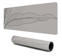 Gaming Tapis de Souris 800x300, Mousepad Feuille Simple, Portable Mouse Pad à Bords Cousus, Antidérapant Tapis Caoutchouc, Tapis Déco Bureau pour PC, Ordinateur, Travail, Idée Cadeau pour Famille S425