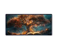 Gaming Tapis de Souris arbre, Grand Tapis de Souris XXL 1000 x 500 x 3 mm, Fantaisie Tapis Souris pour Clavier et Bureau, avec Bords Surpiqués et dos Antidérapant, for Clavier Souris Gaming Accessoire