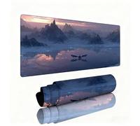 Gaming Tapis de Souris Dragon Grand Tapis de Souris 1000x500x3mm Mouse Pad Montagne Surface Lisse Une Base Caoutchouc Antidérapante sous Main Bureau Accessoire Gaming pour Gamer Maison Bureau W1-198