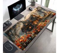 Gaming Tapis de Souris Maison Jaune, Grand Tapis de Souris XXL 90 x 40 cm, Mouse Pad pour Clavier et Bureau, avec Bords Surpiqués et Dos Antidérapant, for Gamer Gaming Accessoire PjY7635 S-5