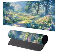 Gaming Tapis de Souris Paysage, Grand Tapis de Souris XXL 1500 x 800 mmBleu Desk Mat pour Clavier et Bureau, avec Bords Surpiqués et Dos Antidérapant, for Gamer Gaming Accessoire H-P
