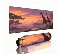 Gaming Tapis de Souris Rose Grand Tapis de Souris 1200x600x3mm Mouse Pad Girafe Surface Lisse avec Une Base Caoutchouc Antidérapante sous Main Bureau Accessoire Gaming pour Gamer Maison Bureau W1-262