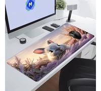 Gaming Tapis de Souris XXL Animaux Lapins Grand Tapis de Souris 600x400x3 mm avec Base en Caoutchouc Antidérapante et Bords Cousus Tapis de Jeu étendu de Bureau pour Gamer, Ordinateur, PC