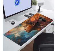 Gaming Tapis de Souris XXL Fille Rêve Grand Tapis de Souris 600x400x3 mm avec Base en Caoutchouc Antidérapante et Bords Cousus Tapis de Jeu étendu de Bureau pour Gamer, Ordinateur, PC