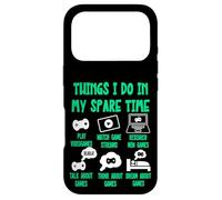 Gaming Things I Do in My Spare Time, Videogames Funny Gamer Coque pour iPhone 17 Pro