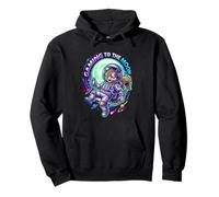 Gaming to The Moon Squirrel Astronaute Drôle Sci-FI Meme Sweat à Capuche