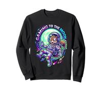 Gaming to The Moon Squirrel Astronaute Drôle Sci-FI Meme Sweatshirt