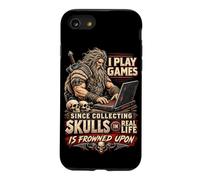 Gaming Warrior Collecting Skulls, Jeu PC, MMO, RPG, Gamer Coque pour iPhone SE (2020) / 7/8