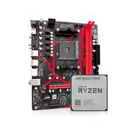 Gaming WiFi Fit for JIESHUO A520M Carte mère CPU Ensemble AM4 Ryzen Kit avec processeur Double Canal DDR4 3200MHz Refroidisseur Prise en Charge M.2 NVME 4 * SATA3.0 WIN11(Motherboard+CPU)