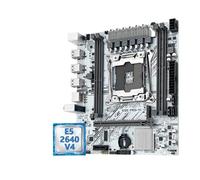 Gaming WiFi Fit for Machinist Blanc X99 kit de Carte mère en Option Xeon E5 2640 V4 LGA 2011-3 CPU DDR4 2 * 8G = 16 go RAM NVME/SATA M.2 PR9-H Combo(Motherboards)