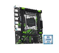 Gaming WiFi Fit for Machinist PR9 X99 Carte mère Combo Intel Xeon E5 2680 V3 CPU + DDR4 8GBx2 2133MHz RAM Double Canal en Option kit Informatique(Motherboards)