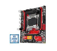 Gaming WiFi Fit for Machinist RS9 X99 Kit de Carte mère LGA 2011-3 Ensemble Xeon E5 2680 V4 CPU + DDR4 16GB RAM mémoire Combo NVME M.2 Quatre canaux(Motherboards)