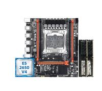 Gaming WiFi Kit Carte mère Fit for MOUGOL for Gamers avec processeur Intel Xeon E5 2650 V4 (LGA2011-3) + 16 Go de RAM DDR4 à 2133 MHz et SSD NVMe M.2 SATA