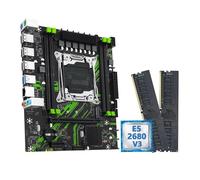 Gaming WiFi Kit de Carte mère Fit for Machinist PR9 X99 avec processeur Intel Xeon E5 2680 V3 et 2133MHz RAM Double Canal DDR4 en(Motherboard+CPU+RAM)