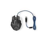 Gaming Xyazor - Souris - ergonomique - pour droitiers - optique - 7 boutons - filaire - USB - noir
