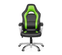 GAMING ZONE PRO AB100 - Siège de bureau à domicile Buerostuhl24 simili cuir Noir/Vert
