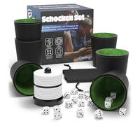 Gamingo Ensemble de Jeu : Jeu de Choc, Jeu Complet, Noir et Blanc, 2 à 6 Joueurs, Tous Les âges