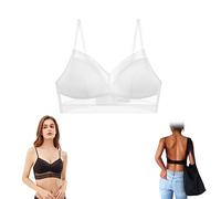 GAMIRA Soutiens-Gorge Bas du Dos, Soutien-Gorge étoilé, Soutien-Gorge Dos Nu en Forme de U sans Fil pour Femme (B,XL(38/85ABC))