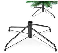 Gamiu Support de sapin de Noël pliable de 41,4 cm, base de rechange pour sapin artificiel de 1,5 à 1,8 m, support de sapin de Noël en métal pour poteau de sapin de 1,3 à 3,2 cm