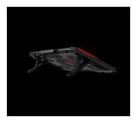 Gamium Refroidisseur Ordinateur Portable - Le Plus Puissant - Refroidissement Ultra Rapide - 5 Ventilateurs Ultra Silencieux - Refroidisseur PC Portable PS4 Xbox - Rouge et Noir