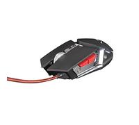 GAMIUM by WE Souris Gamer Filaire Base Métallique Hautes Performances, DPI jusqu'à 6400, Bouton Tir x3, Rétroéclairage 7 Couleurs, 8 Boutons Programmables - Noire et Argent