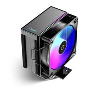 Gamma A40 ARGB BK CPU Cooler,100mm PWM Fan,133mm Height Single Tower Computer Compact CPU Air Cooler,4 Copper Heat Pipes,ARGB Function,Fancy Top Cover,for Intel LGA 115X/1200/1700/1851&AMD AM4/AM5