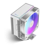 Gamma A40 ARGB WH Compact CPU Cooler,100mm PWM Fan,133mm Height Single Tower Computer CPU Air Cooler,4 Copper Heat Pipes,ARGB Function,Fancy Top Cover,for Intel LGA 115X/1200/1700/1851&AMD AM4/AM5