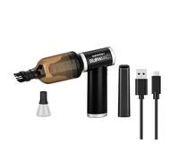 Gamma+ Blowvac Aspirateur Suffleur Portable sans Fil, Recharcheable USB-C, 2H Autonomie, Moteur 100 000 TR/Min, pour Barbiers, Coiffeurs, Voiture, PC, Claviers