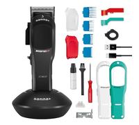 Gamma+ Boosted Up Tondeuse à Cheveux Professionnelle Homme, Clipper avec Moteur Rotatif, 120 Min d'autonomie, Lame Réglable, 4 Peignes, Câble USB de Type C
