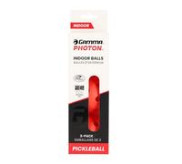 Gamma Photon Balles de pickleball d'intérieur, 26 trous pour un vol intérieur précis, approuvé par l'USAPA pour jeu de tournoi, haute visibilité, durable, rebond constant, rouge