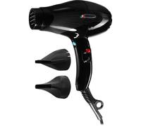 GAMMAPIU Sèche-cheveux professionnel Sintech Noir, téléphone pour cheveux avec Nano Silver Technology, sèche-cheveux léger et silencieux, grille revêtue d'argent, W2000-2300