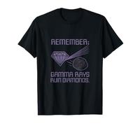 Gamma Rays Ruin Diamonds STEM, Science-Fiction rétro T-Shirt