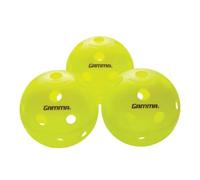 Gamma Sports Photon Intérieur Pickleballs, Plastron Optic Vert Usapa approuvés Pickleball Balles (Lot de 3, Lot de 6, 60 Lot), Photon Indoor Pickleball Balls, 3 Pack