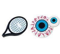 Gamma Sports String Things Lot de 2 amortisseurs de Vibrations - Raquette/œil Bleu