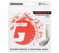 Gamma Tennissaite Professional 16 (1,32 Mm) 12,2 M Set Corde de Tennis Unisexe, Naturel, s
