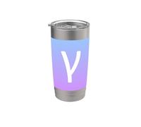 Gamma - Troisième lettre de l'alphabet grec Gobelet isotherme en acier inoxydable double paroi